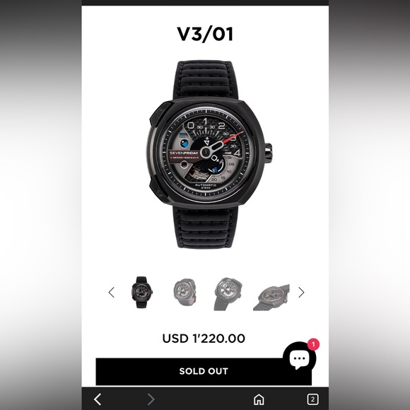 SevenFriday men’s watch V-Series - Picture 1 of 15